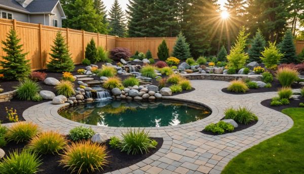 Le budget global pour un bassin de jardin clé en main